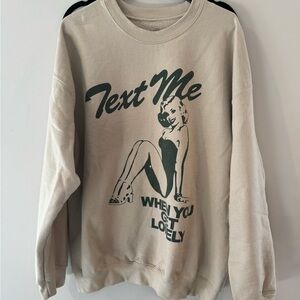 Lonely Ghost Cream Crew Neck